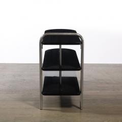 Wolfgang Hoffmann Art Deco Three Tier Bullet Form Side Table Model No 806 by Wolfgang Hoffman - 4347249