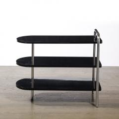 Wolfgang Hoffmann Art Deco Three Tier Bullet Form Side Table Model No 806 by Wolfgang Hoffman - 4347250