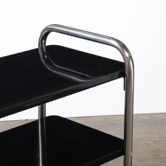Wolfgang Hoffmann Art Deco Three Tier Bullet Form Side Table Model No 806 by Wolfgang Hoffman - 4347251