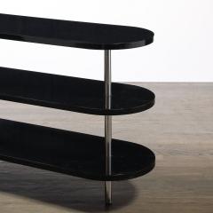 Wolfgang Hoffmann Art Deco Three Tier Bullet Form Side Table Model No 806 by Wolfgang Hoffman - 4347256