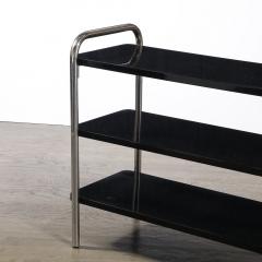 Wolfgang Hoffmann Art Deco Three Tier Bullet Form Side Table Model No 806 by Wolfgang Hoffman - 4347257