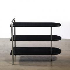 Wolfgang Hoffmann Art Deco Three Tier Bullet Form Side Table Model No 806 by Wolfgang Hoffman - 4347264