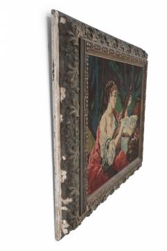 Woman Playing The Lute Tapestry - 3209948