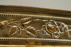 Wonderful 19th Century Neoclassical Cachepot or Planter in Patinated Brass - 4526468