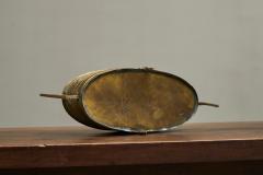 Wonderful 19th Century Neoclassical Cachepot or Planter in Patinated Brass - 4526487