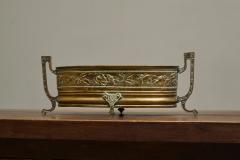 Wonderful 19th Century Neoclassical Cachepot or Planter in Patinated Brass - 4526492