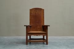 Wonderful Antique Armchair in Solid Oak Europe 19th Century - 4528437
