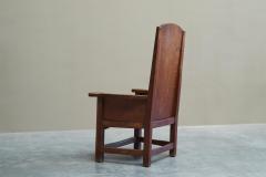 Wonderful Antique Armchair in Solid Oak Europe 19th Century - 4528474