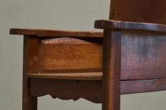 Wonderful Antique Armchair in Solid Oak Europe 19th Century - 4528476