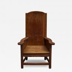 Wonderful Antique Armchair in Solid Oak Europe 19th Century - 4528747