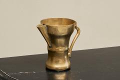 Wonderful Antique Jug in Sand Cast Brass 19th Century - 4582444