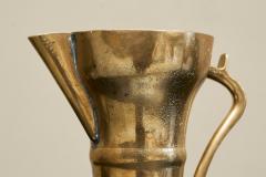 Wonderful Antique Jug in Sand Cast Brass 19th Century - 4582446
