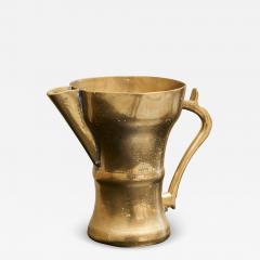Wonderful Antique Jug in Sand Cast Brass 19th Century - 4582956
