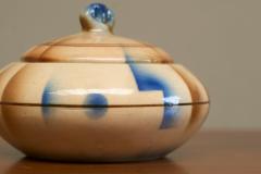 Wonderful Bauhaus Style Lidded Studio Pottery Bowl 1930s - 4677159
