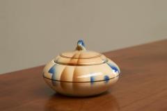 Wonderful Bauhaus Style Lidded Studio Pottery Bowl 1930s - 4677162