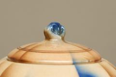 Wonderful Bauhaus Style Lidded Studio Pottery Bowl 1930s - 4677179