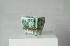Wonderful Bonsai Pot or Planter in Light Jade Japan Early 20th Century - 4582820