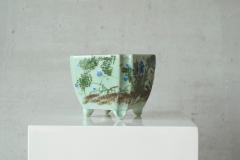 Wonderful Bonsai Pot or Planter in Light Jade Japan Early 20th Century - 4582823
