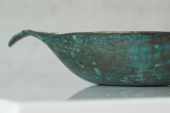 Wonderful Bowl in Verdigris Patinated Bronze Early 20th Century - 4608748