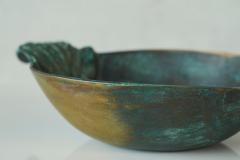 Wonderful Bowl in Verdigris Patinated Bronze Early 20th Century - 4608754