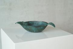 Wonderful Bowl in Verdigris Patinated Bronze Early 20th Century - 4608768