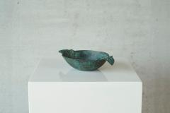 Wonderful Bowl in Verdigris Patinated Bronze Early 20th Century - 4608769