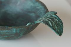 Wonderful Bowl in Verdigris Patinated Bronze Early 20th Century - 4608786