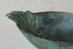Wonderful Bowl in Verdigris Patinated Bronze Early 20th Century - 4608787