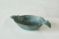 Wonderful Bowl in Verdigris Patinated Bronze Early 20th Century - 4608807
