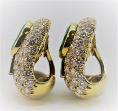 Wonderful David Webb Emerald and Diamond Earrings - 1644728