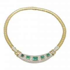Wonderful David Webb Emerald and Necklace - 1648221