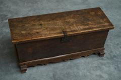 Wonderful Early 18th Century Chest in Oak and Wrought Iron - 4582051