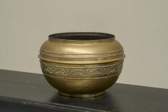 Wonderful Large Cachepot in Patinated Brass Late 19th Century - 4467832