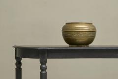 Wonderful Large Cachepot in Patinated Brass Late 19th Century - 4468006