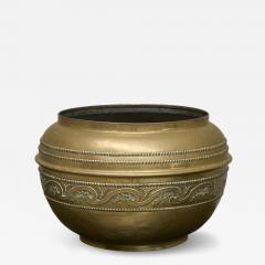 Wonderful Large Cachepot in Patinated Brass Late 19th Century - 4469389