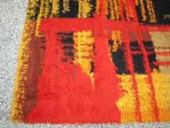 Wonderful Large Size Swedish Rya Rug Mid Century Modern - 1749747
