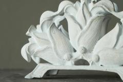 Wonderful Late 19th Century Letter or Napkin Holder in White Painted Cast Iron - 4582313