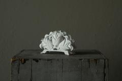 Wonderful Late 19th Century Letter or Napkin Holder in White Painted Cast Iron - 4582360