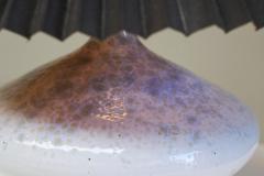 Wonderful Mid Century Studio Pottery Table Lamp with Pliss Shade 1960s - 4677155