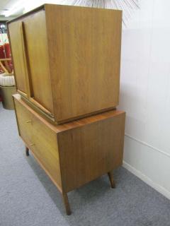 Wonderful Sculptural Walnut Tall Dresser Mid Century Modern - 1862705