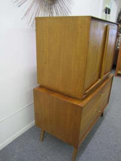Wonderful Sculptural Walnut Tall Dresser Mid Century Modern - 1862706
