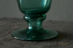 Wonderful Sea Green Venetian Style Glass Pitcher in Hand Blown Art Glass - 4608370