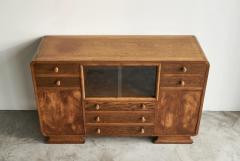 Wonderful Swedish Glazed Art Deco Sideboard in Oak 1940s - 4528663