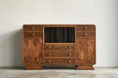 Wonderful Swedish Glazed Art Deco Sideboard in Oak 1940s - 4528692
