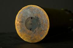 Wonderful Vase in Patinated and Perforated Brass 1920s - 4582296