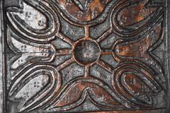 Wonderful mid 17thc carved oak press cupboard with superb patina - 4800041