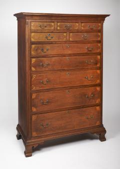 Wonderfully Inlaid Chester County Tall Chest - 272036