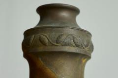 Wonderfully Patinated Art Deco Vase in Metal - 4396260