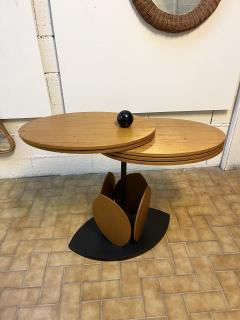Wood Flower Modular Table Italy 1980s - 2261412