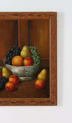 Wood Framed Oil Canvas Still Life Painting - 1347555